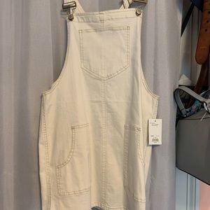 White overall dress size large. Tag still on!